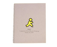 LARGE NOTEBOOKS WITH GRAY FLECK COVERS